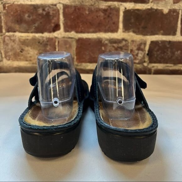 Naot Black Leather Slip On Double Strap Sandals Sz 42 US 11 - Picture 4 of 9